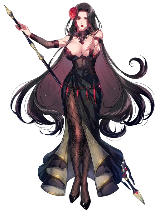 【PBW情報】マギアスティームNPC「モリグナ」描かせていただきました!強い女性すこすこ( *'艸`) 