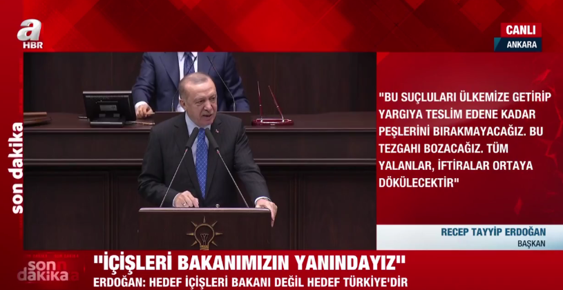 Başkan Erdoğan: Bu suçluları ülkemize getirip yargıya teslim edene kadar peşlerini bırakmayacağız. Bu tezgahı bozacağız.

Tüm yalanlar, iftiralar ortaya dökülecektir.

#BirSueleymanYeter
#SüleymanSoylununYanındayız