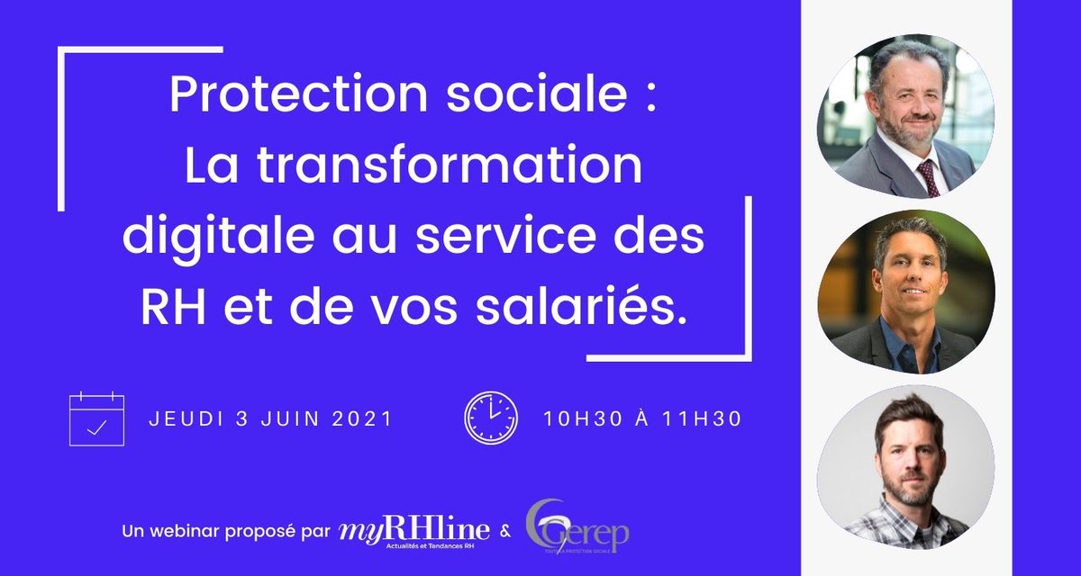 myrhline's tweet photo. Webinar Protection sociale : La transformation digitale au service des RH et de vos salariés.🗓 Le jeudi 3 juin à 10h30
#protectionsociale #DRH #ressourceshumaines #santeautravail #QVT
https://t.co/AvECmcnpv8 https://t.co/uJ946scuEq