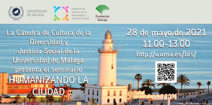INCIDEong's tweet photo. Desde la @DiversidadyJust de @InfoUMA, podréis seguir el próximo 28 de mayo el seminario Humanizando la Ciudad.  Sumaos a este espacio de reflexión.  @FundUnicaja @INCIDEong https://t.co/uRswpZTgGR