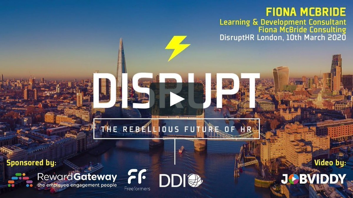 And...... Pause⏸️ "From Excel To Exhale: Why HR Should Give Organisations Pause For Thought 🤔" 

<a href="/fionamcbride/">Fiona</a> joined us at #DisruptHRLon #15
 Watch it here 👉bit.ly/2zTBZWZ

#HR #humanresources #London #DisruptHR