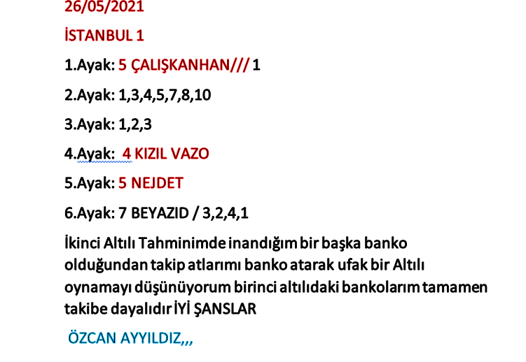 Oz1981can's tweet photo. 26/05/2021
İSTANBUL 1
TAKİP ATLARIM İLE !!!
Sayfama Beğeni ile ❤️destek veren tüm dostlarıma teşekkür ediyor iyi şanslar diliyorum İSTANBUL,da,,,, https://t.co/TlcYOjRpQQ
