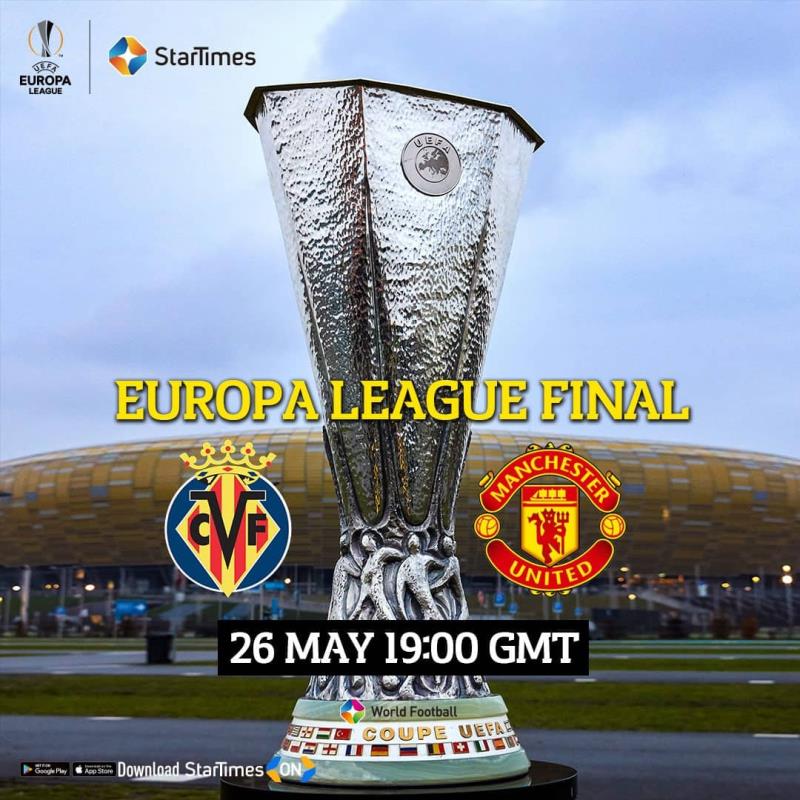 carsoncao1's tweet photo. Europa League Final live in HD ONLY on StarTime#245
Villarreal v Man U @7pm
Stay connected https://t.co/3CtatQ0YFw