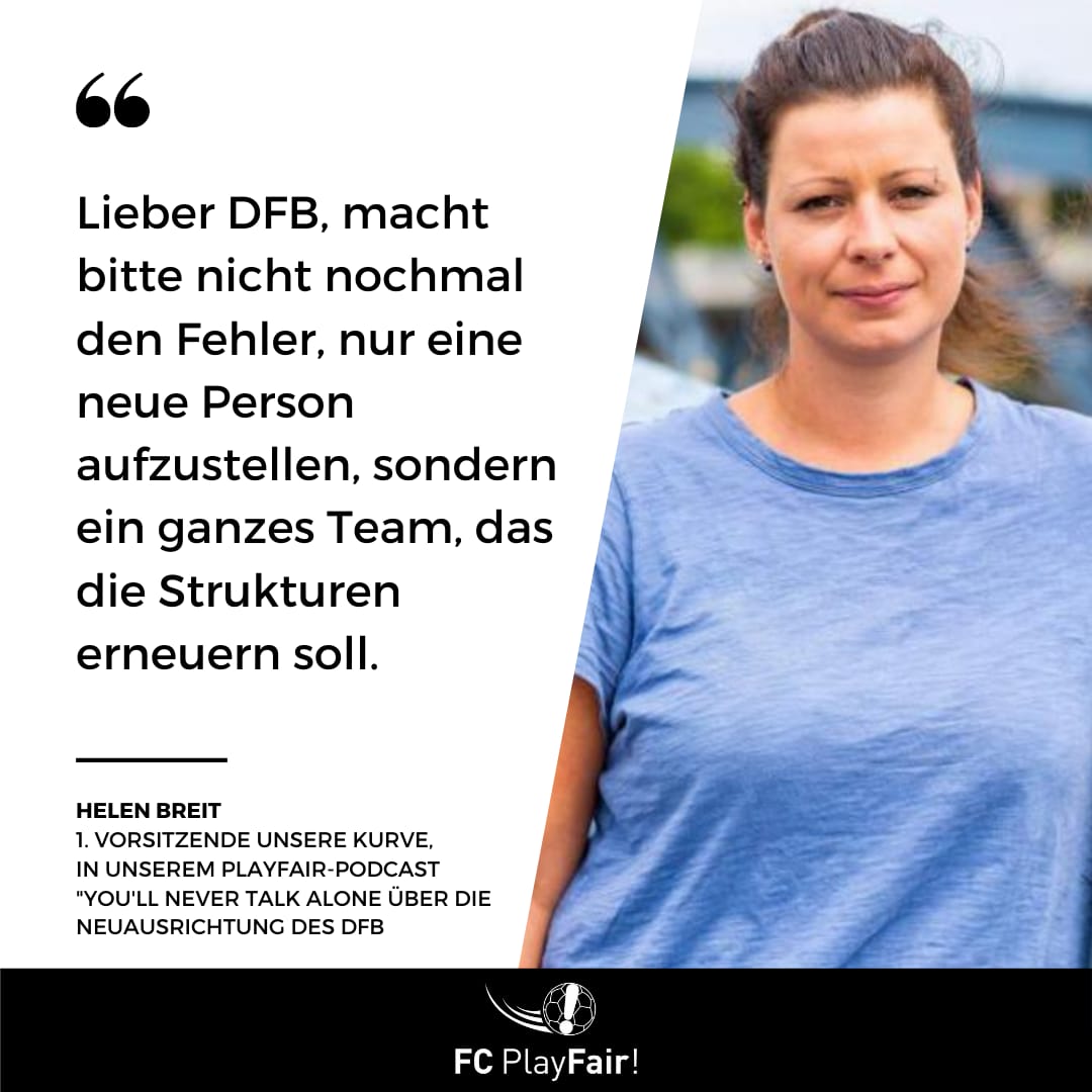 FCPlayFair's tweet photo. Absolute Zustimmung Helen! โฝ๐๐ฝ
Mehr solcher klaren Aussagen von Helen findet ihr in unserem PlayFair-Podcast "You'll never talk alone"!
รberall wo es Podcasts gibt!
#PlayFair #YNTA @UnsereKurve @Unser_Fussball https://t.co/k7xqY3PHDF