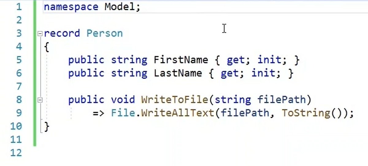 beny_ernest's tweet image. New way of declaring namespaces is 👌, #MSBuild #csharp10