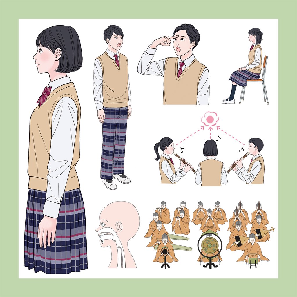 ■𝕨𝕠𝕣𝕜𝕤■
教育芸術社さまの新しい教科書『中学生の音楽』『中学生の器楽』にて挿絵を担当させて頂きました🖋
https://t.co/TqfOvpIu49
今年度から使用され始めています
音楽の授業が楽しくなりますように♪ 