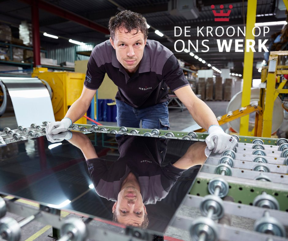 Reginox's tweet photo. In "De kroon op ons werk" een kijkje achter de schermen. Wat komt er allemaal kijken in de productie? Reginox heeft vaste leveranciers voor het RVS-materiaal die het op basis van vastgestelde specificaties maken. De materiaalkwaliteit is hiermee gewaarborgd.#Rvs #Materiaal https://t.co/QFAupYK8Ju