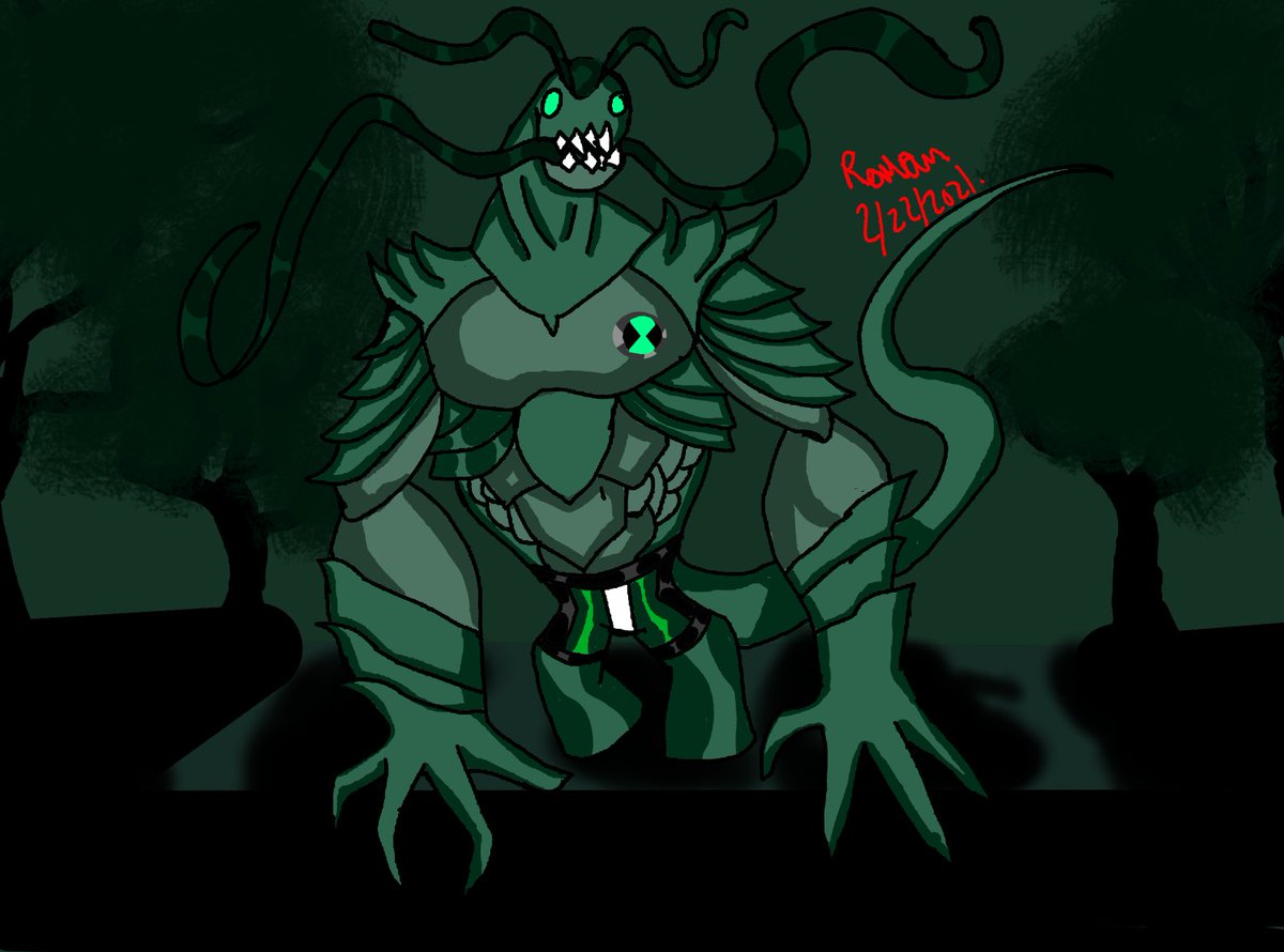 RomanComicsOff's tweet photo. So y'all thought Ripjaws was the top aquatic creature..? Meet Crack-en, a Krakken with the ability to fight and sonic roars!
And Tearracuda, a Leviathos from Piscciss that can create large waves with his tail. #ben10million #digitalart #Ben10 #seacreatures #craken #tearracuda https://t.co/16S4ngFrmK