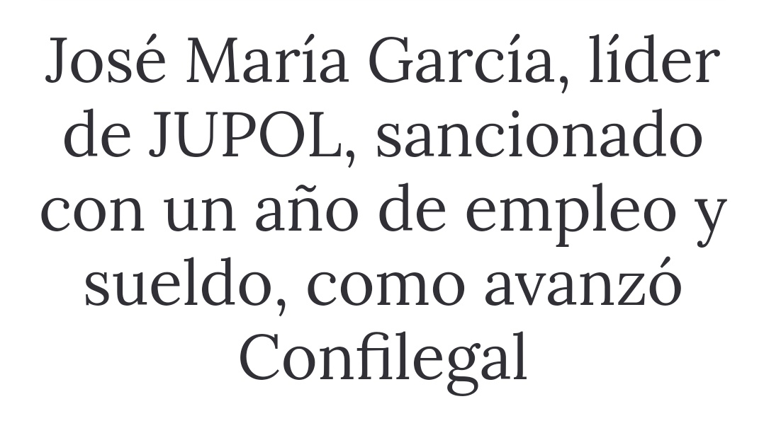Vaya joyita el "amigui" de Smith.

Sancionado con un año de empleo y sueldo por ejercer de administrador de una empresa sin tener compatibilidad.

Y denunciado ahora por cargar presuntamente a la tarjeta de JUPOL hasta la Viagra.

Patriota de los de toda la vida.
👇