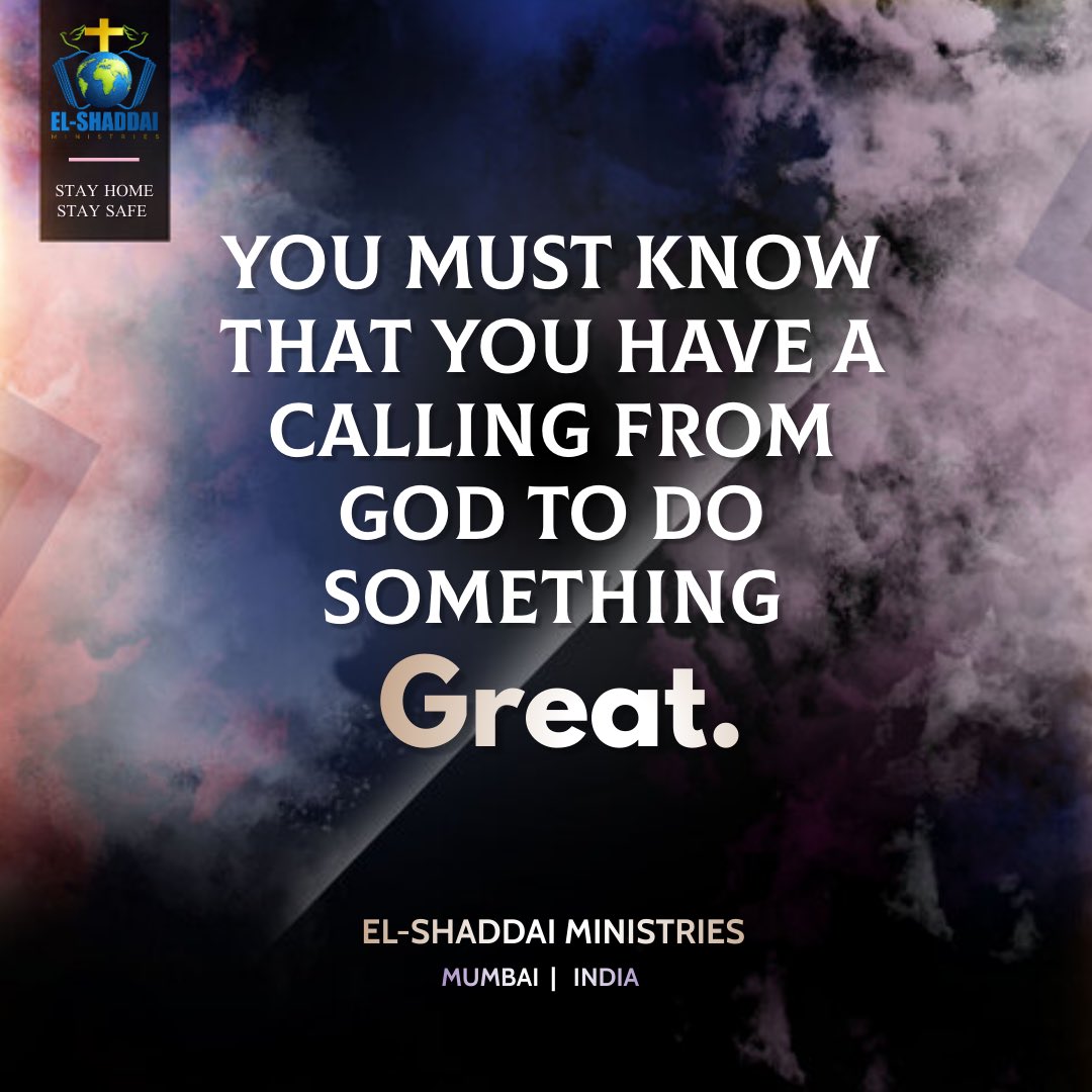ELSM_Official's tweet photo. You must know that you have a calling from God to de something #Great #JesusIsLord #Church #faithmakesgreat https://t.co/KHw0jiQ9pn