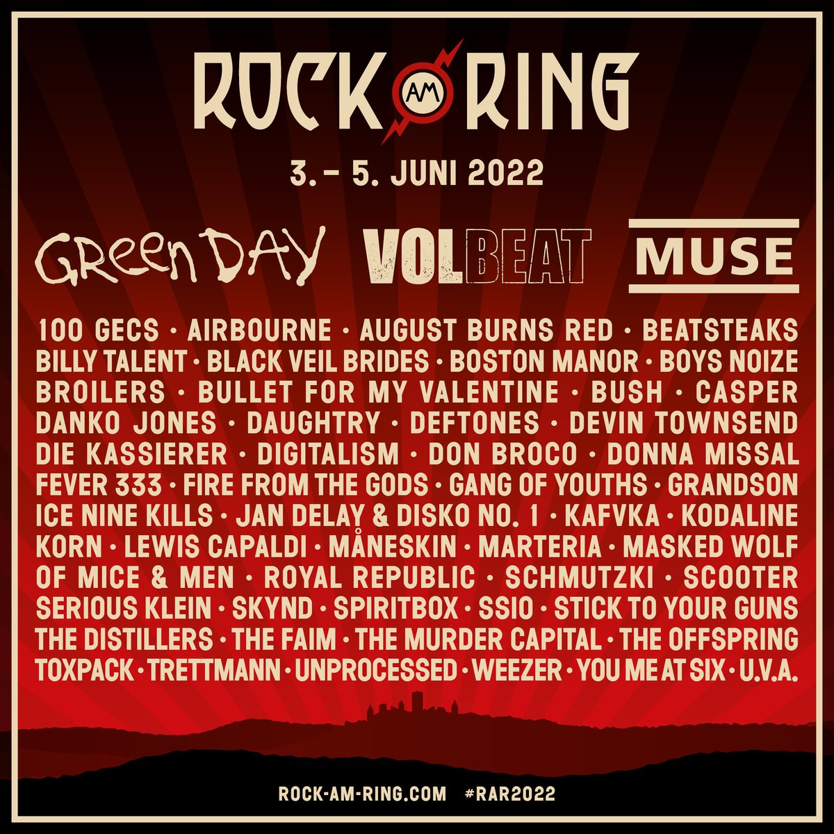 rockamring's tweet photo. Weiter gehts! Dritter Headliner Muse bestätigt + Ticketswapphase endet am 14. Juni um 12:00
---
https://t.co/PizIODQNNU https://t.co/igUGjyUnrp
