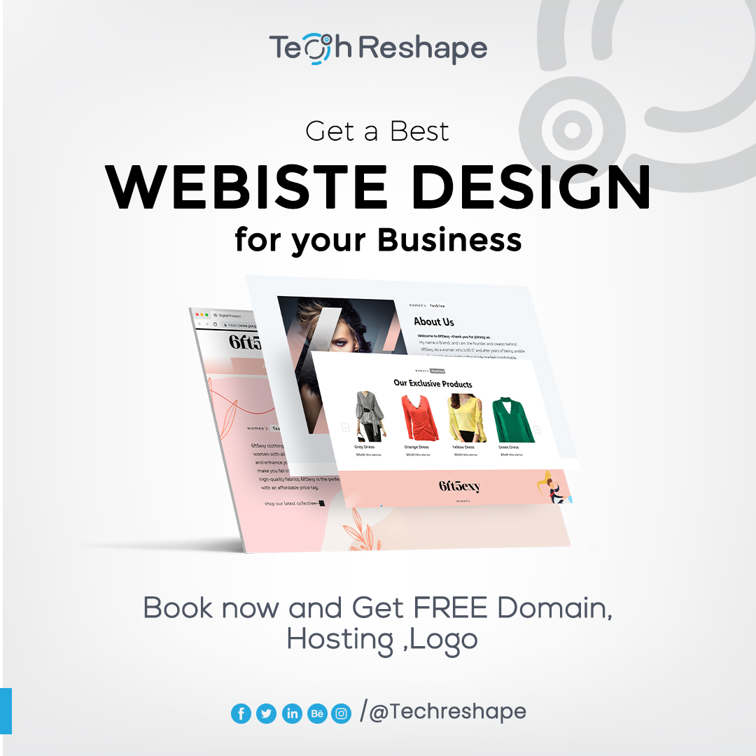 TechReshape's tweet image. Every day, we help Web designers, Agencies, and Entrepreneurs to be inspired for their next web design project.
Get your First design from Tech Reshape and boost your digital presence. 
#TechReshape #websitesdevelopment #wordpresswebsite #webdesign #WebsiteDesigningandDevelopment