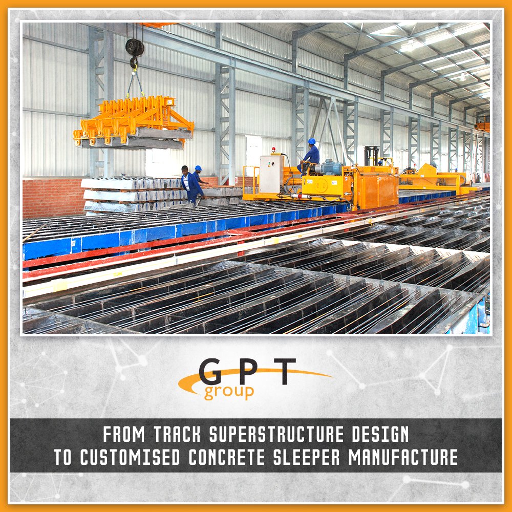 gptinfraproject's tweet photo. GPT Infraprojects is extensively involved from design of track super structure to transfer of production technology, investment in plant and machinery, establishment of concrete plant and manufacture of concrete sleeper.

#GPTGroup
#GPTInfra
#GPTInfraprojects
#IndianRailways https://t.co/WX0Sr5ObBD