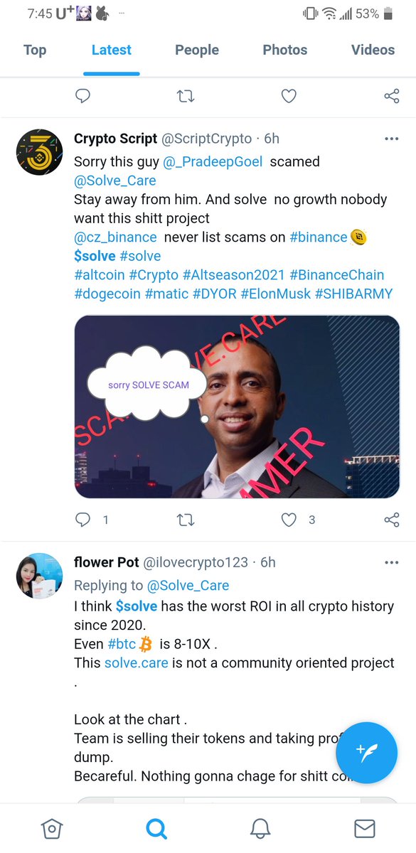 catdogdev's tweet photo. @Solve_Care $solve Scam?????? https://t.co/ucSURiPeYA