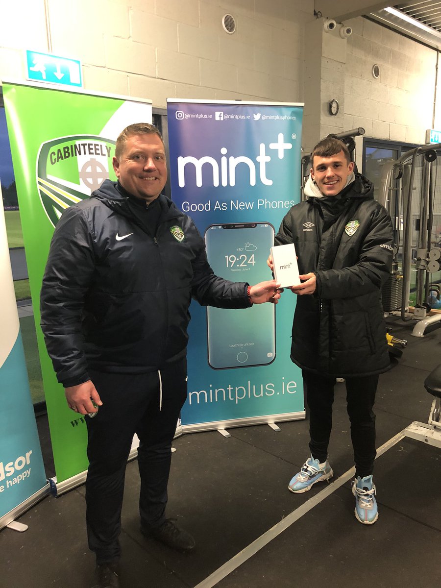 We are delighted that <a href="/Mintplusphones/">Mint+</a> will once again sponsor the Cabinteely FC home team Man of the Match Award this season with an iPhone📱- for Friday’s First Division match versus <a href="/WexfordFC/">Wexford FC</a> at Stradbrook.
Cabo members can get 5% off by using the code - CABOFC20