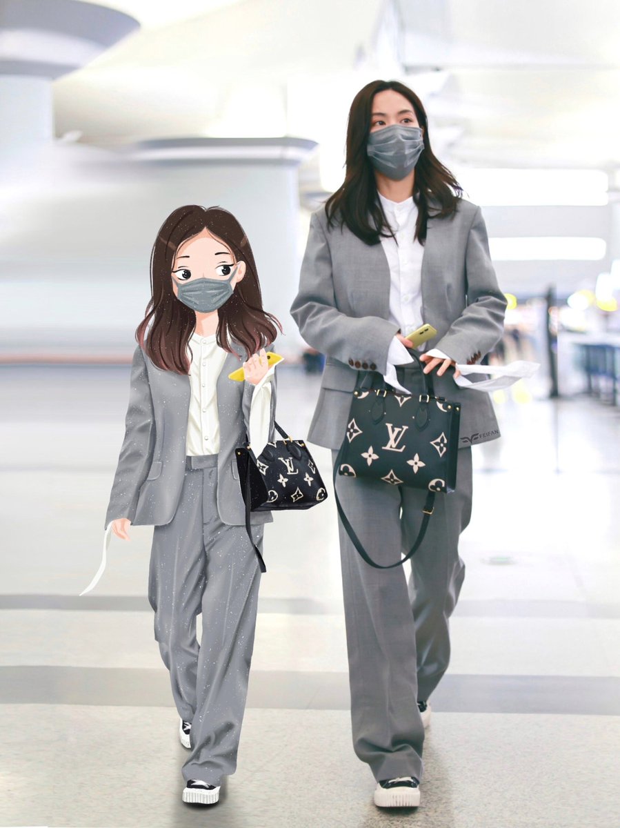 FWangfeifei's tweet image. / 𝐅𝐞𝐢·𝐅𝐀𝐍 𝐎𝐎𝐓𝐃 𝐈𝐥𝐥𝐮𝐬𝐭𝐫𝐚𝐭𝐢𝐨𝐧 / 𝐕𝐨𝐥𝐮𝐦𝐞 𝟏𝟔.
20210428 @wangfeifei0427 机场Look

Suit: #Serrer
Shoes: @skechers 
Bag: @louisvuitton 

#wangfeifei #fei #페이 #allforfei