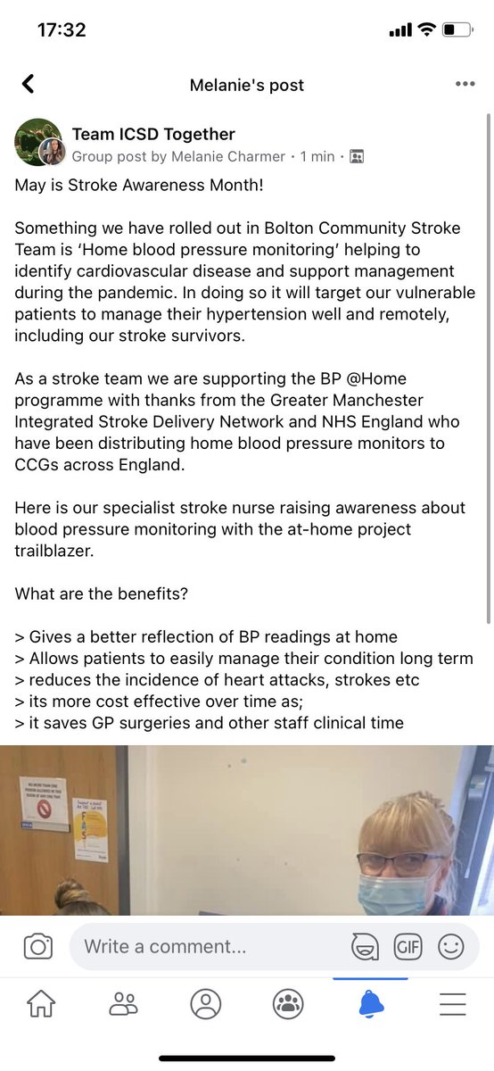 melcharmerOT's tweet photo. Itโs stroke awareness month!! And Bolton community stroke team are supporting home blood pressure monitoring with thanks to @GMISDN and NHS England ๐๐ป @boltonnhsft #boltonstroketherapy https://t.co/iW1Cx3Y1rl