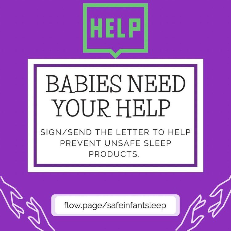 parenti_jessica's tweet photo. Help us pass this CPSC rule to keep babies safe!!! Find more info @SleepingSafely #normalizesafesleep #safeinfantsleep #calltoaction #CPSC #SafetyFirst #safesleep #help https://t.co/AJhe4nIqb8