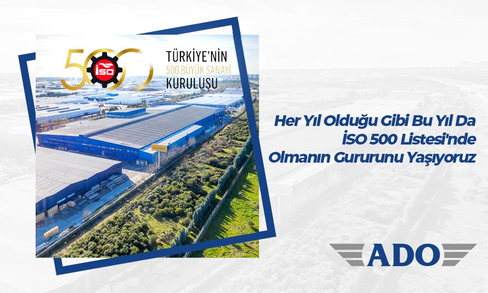 adogrup's tweet photo. Her yıl olduğu gibi bu yıl da İSO 500 Listesi'nde olmanın gururunu yaşıyoruz.
#istanbulsanayiodası #üretim #iso500 #İSOAraştırma #İSO5002020 #sanayinindevlerligi #iso #adopen #adogrup https://t.co/2OLWqHbabp