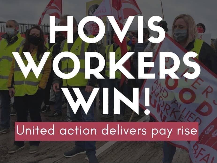 Strike victory in Northern Ireland! Hovis workers took action with the BFAWU and Unite and won a pay rise! ✊

“We won’t accept the crumbs.”