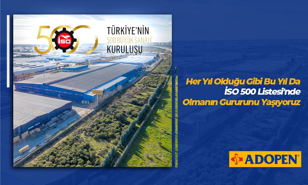 Her yıl olduğu gibi bu yıl da İSO 500 Listesi'nde olmanın gururunu yaşıyoruz.
#istanbulsanayiodası #üretim #iso500 #İSOAraştırma #İSO5002020 #sanayinindevlerligi #iso #adopen #adogrup