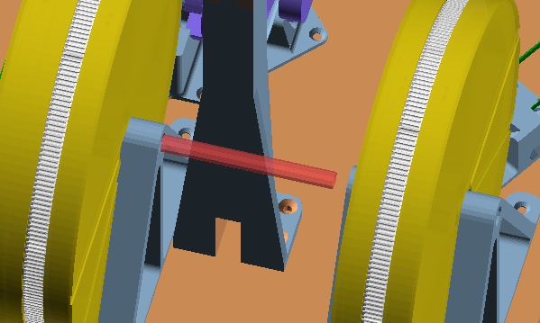 tobbelobb's tweet photo. Details: Giving idlers space to be easily removable, and making all mounting screws accessible from directly above. Making the machine way easier to assemble and maintain. #hangprinter #hp4 https://t.co/Ba0NYEui4J
