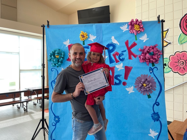 AFalconFacts's tweet photo. This morning we held our Falcon Fives Pre-K Graduation Ceremony! Mrs. Welch, Mrs. Emler and staff organized a wonderful celebration. Our Falcon Fives students are Kindergarten ready! #FalconStrong #5starprogram #AESistheplacetobe https://t.co/as73JKAQWu
