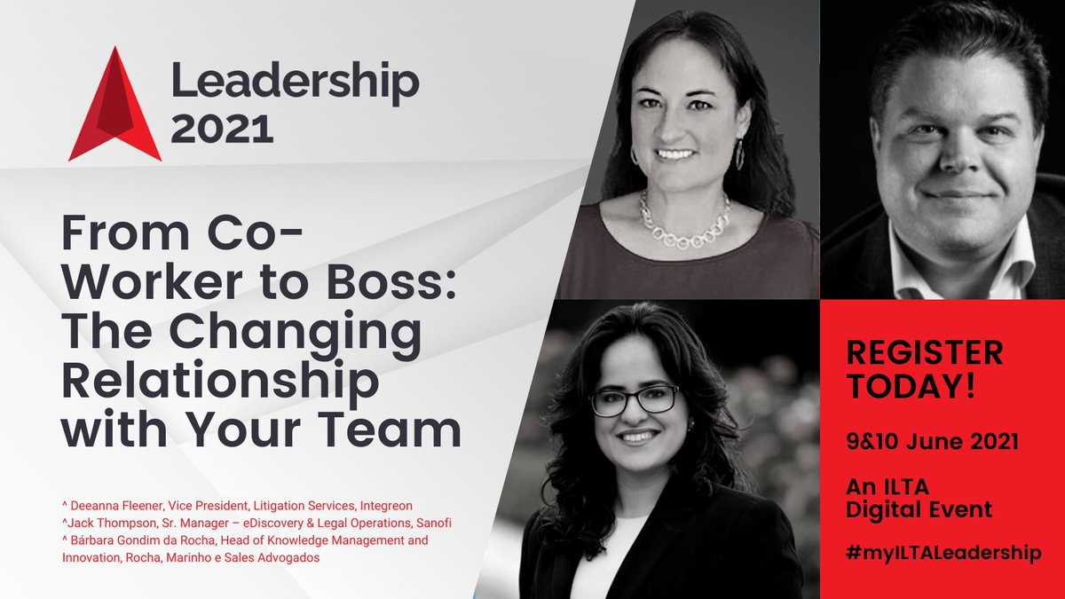 Join us 9 June and hear realistic views of what can be expected when you go from co-worker to boss. Jack, Barbara, and Deeanna will share tips, tools and techniques to implement right away! Learn more and secure your spot here: ow.ly/xfrw50EVoB5 #myILTALeadership #weareilta