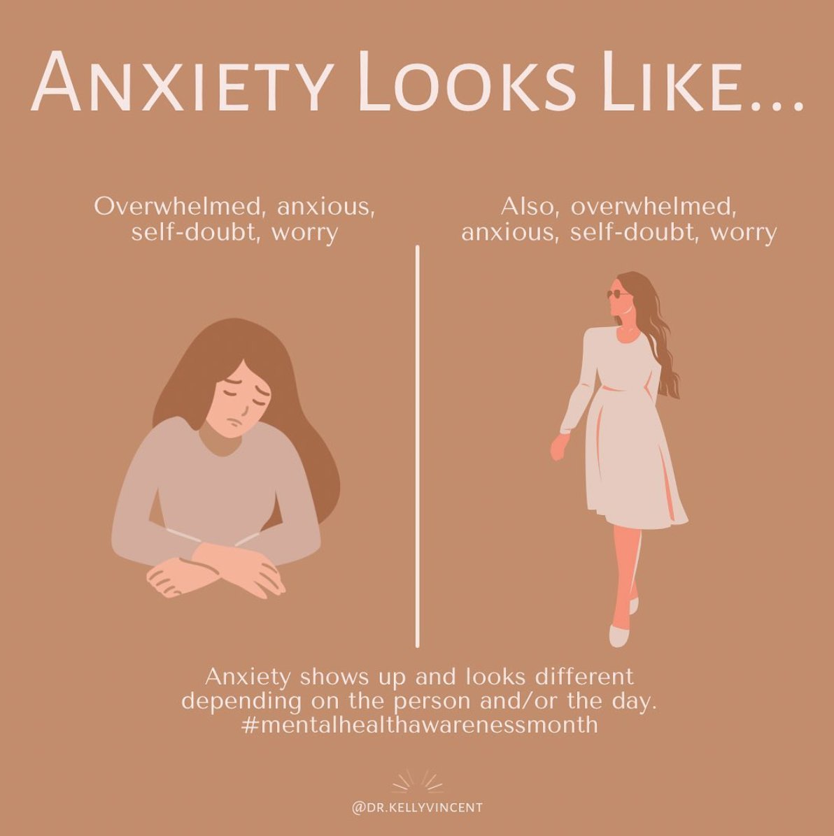 SKWellnessRI's tweet photo. Friendly reminder that anxiety is not experienced in the same way for all. No matter anxiety expresses itself in you or others, you and others deserve support. #MentalHealthAwarenessMonth #MHM #NotAlone #MentalHealthMatters
🎨credit: @Dr.KELLYVINCENT https://t.co/88qJeLnaQi