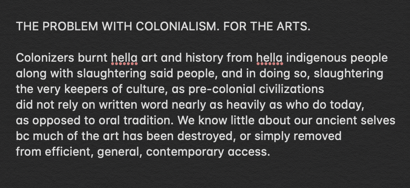 JOHN_HOBBS's tweet image. #notesapp #colonialism #christophercolumbus #mayanempire #aztecs #taino #IndigenousVoices #BlackLivesMatter