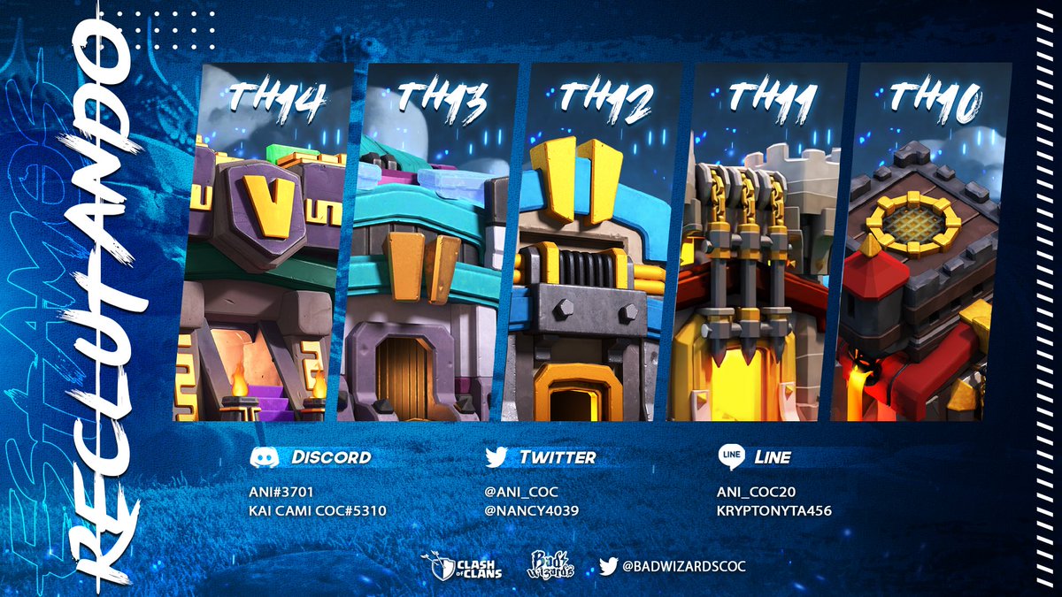 🧙‍♂️ | R E C L U T A M I E N T O 

¡Estamos reclutando nuevos magos que quieran formar parte de nuestra familia! ⚔️

📮 Si estás interesado puedes comunicarte con los contactos de la imagen.