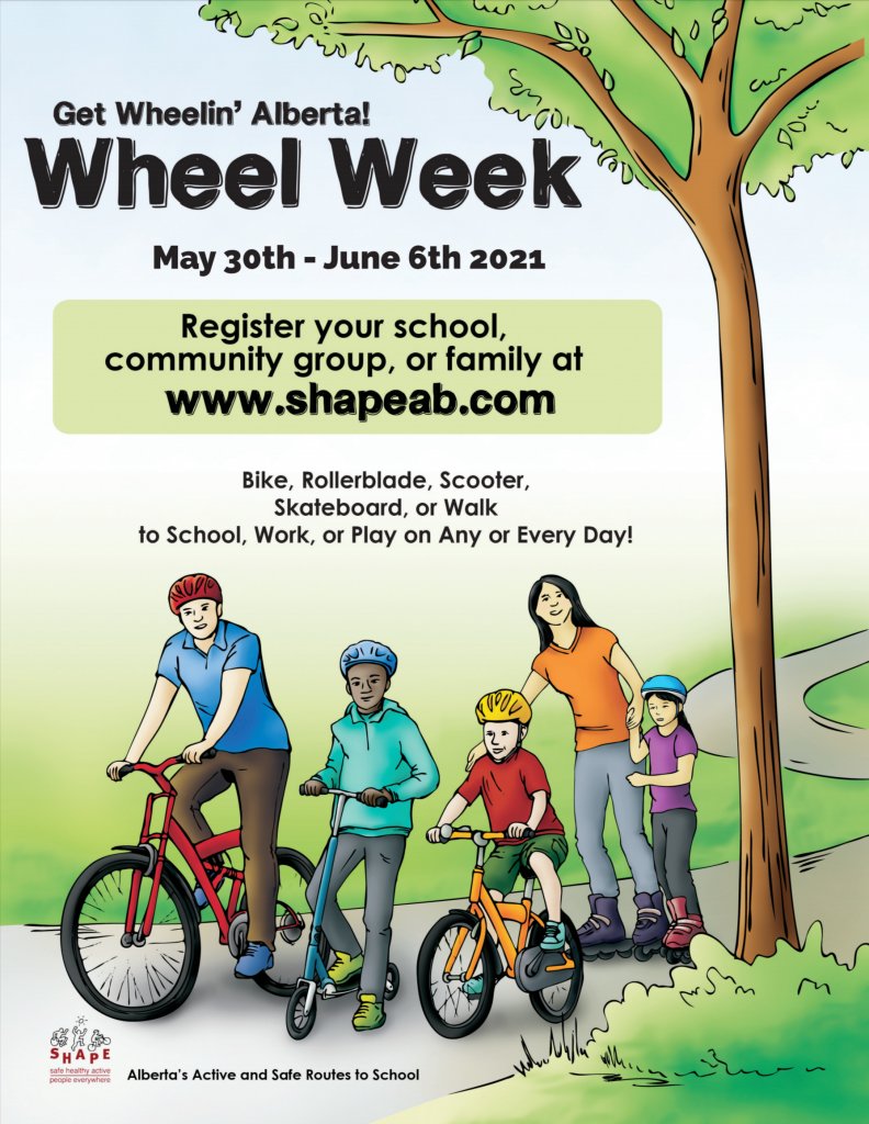 EverActiveAB's tweet image. Wheel Week is a super fun event that encourages safe wheeling for school and other local trips. Has your school or home learning space registered yet? Sign up here: bit.ly/3yJkWB8
@SHAPE_Alberta #wheelweek #activetravel