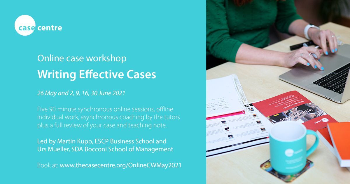 TheCaseCentre's tweet photo. A warm welcome to our participants taking part in the #casewriting workshop with @martinkupp and @ursmueller.
Martin and Urs will be focusing on how to write effective #casestudies. 👨💻
#caseworkshops #onlinelearning https://t.co/UOYSh2RMnW