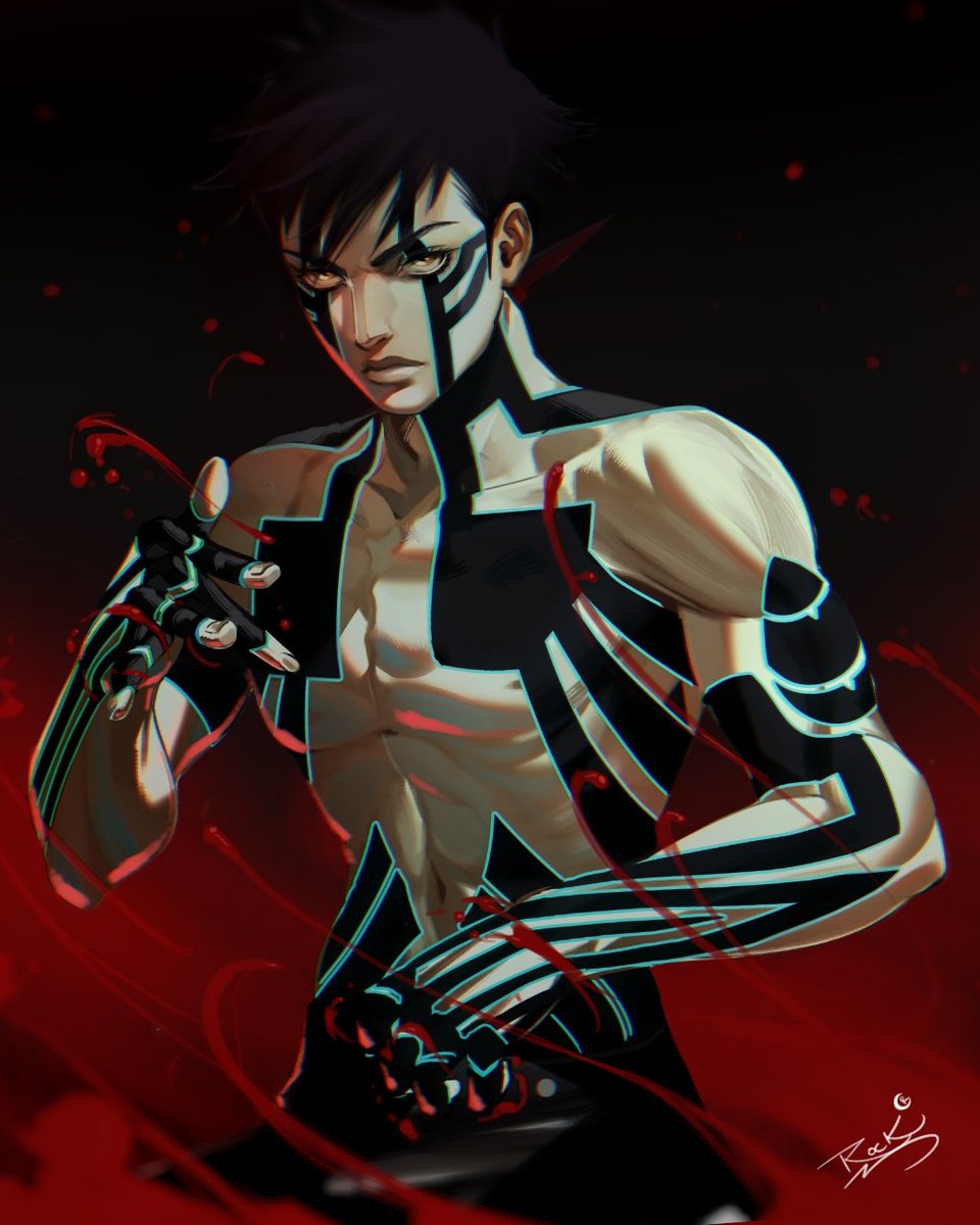 Demi-fiend done! I think I like this whole deal of bare-knuckle beating demons into submission. #SMTNocturne #SMT3 #Demifiend #Megaten #FanArt #SMT3HD @Atlus_West