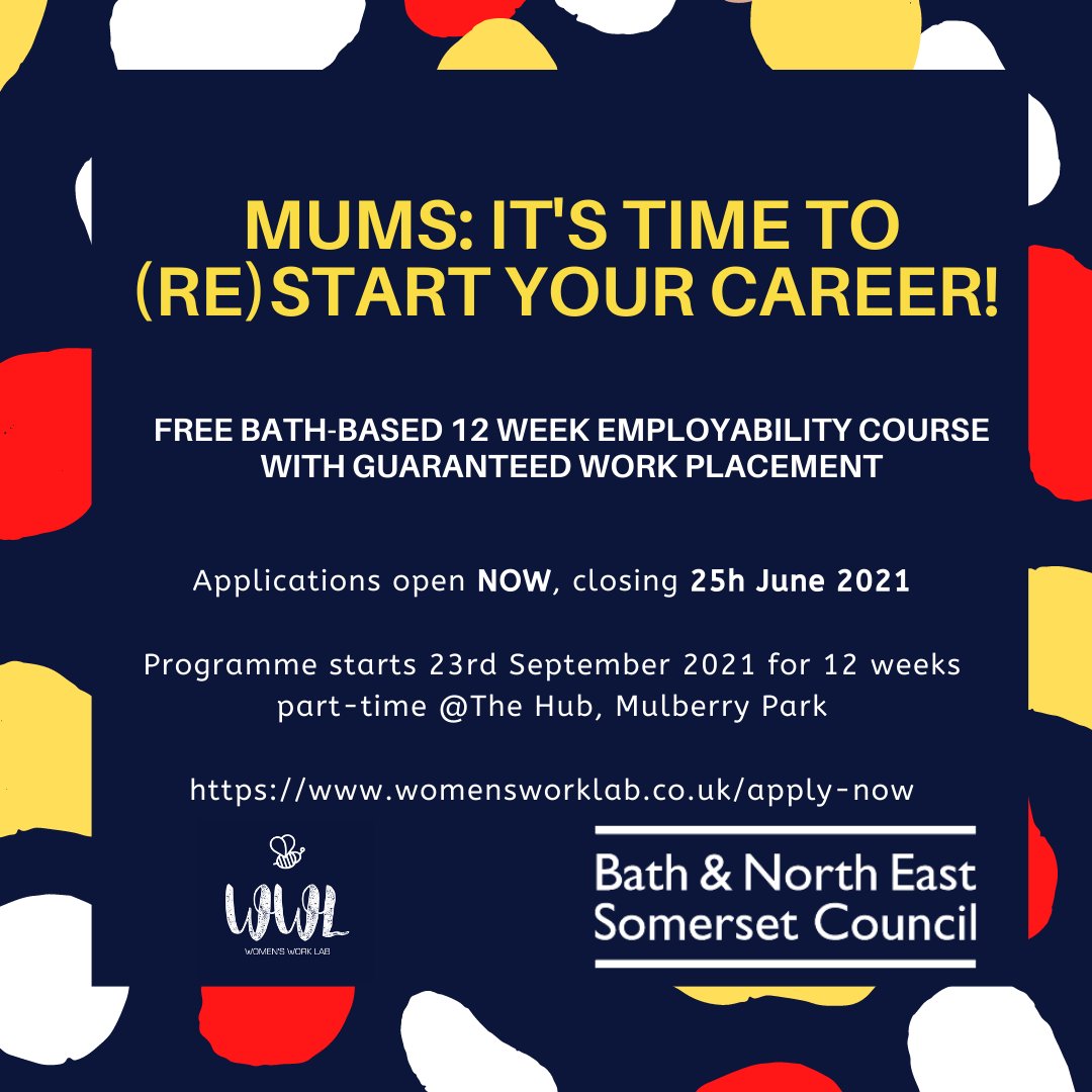 CarersCentre1's tweet image. 🌟Great opportunity for mums looking to get back into the workplace.🌟

@womensworklab are offering a free 12 week employability course with guaranteed work placement. 

Find out more: lght.ly/94bcgpj #Mums #ParentCarers
