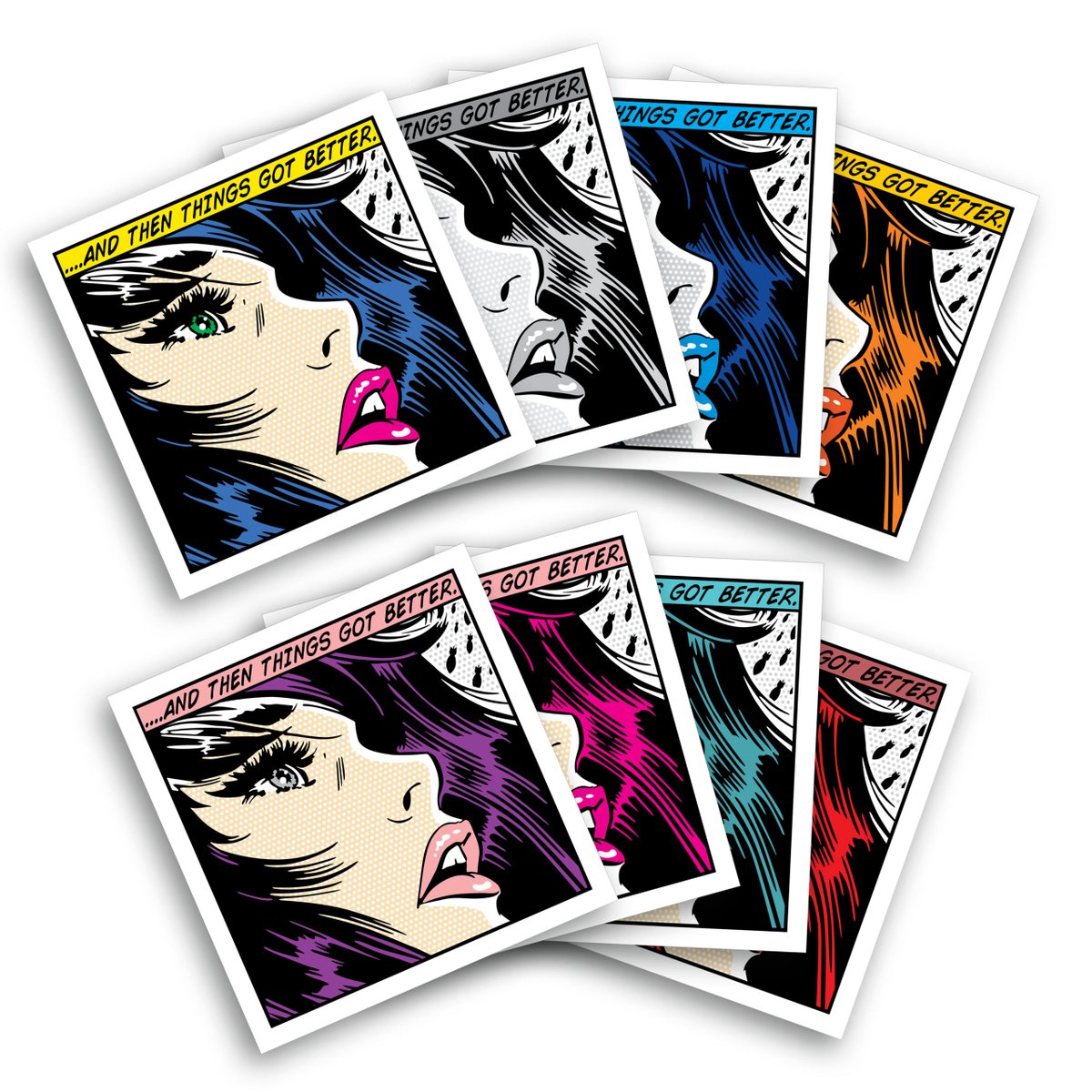 EnjoyDenial's tweet image. We need some positivity right about now! Things WILL get better! Share with your freinds ❤️ Collect all 7! 

Full Set includes: Spring, Summer, Autumn, Winter, Love, Hate, Pink and Original Edition.

Get yours on my store: t.ly/qp07

#1xrun #popart