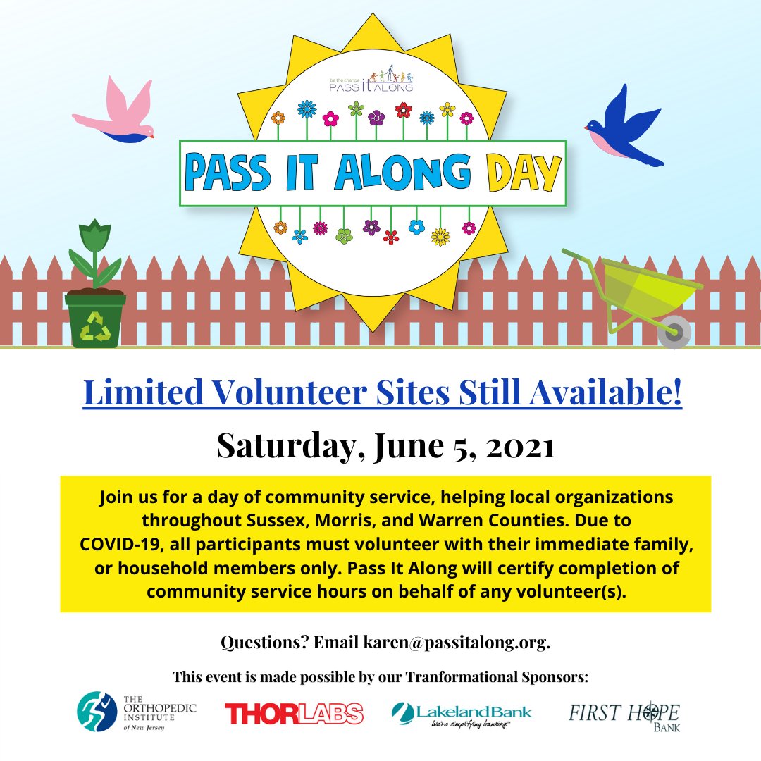 Pass_It_Along's tweet photo. Sign up now for Pass It Along Day here: https://t.co/4nOQmA5Y33 https://t.co/WBk6j644eX