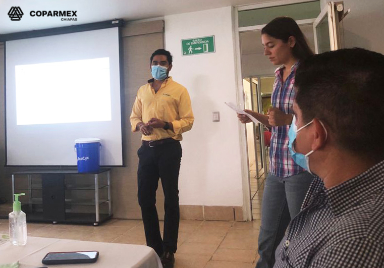 coparmexchs's tweet image. Este sábado 22 de mayo recibimos la presentación de la empresa #EcoCyc creada por Alex Hernández desde hace 4 años, proponiendo este nuevo y mejorado concepto en recolección de basura &quot;Fraccionamientos Cero Basura, Sustentabilidad-Plusvalía&quot;