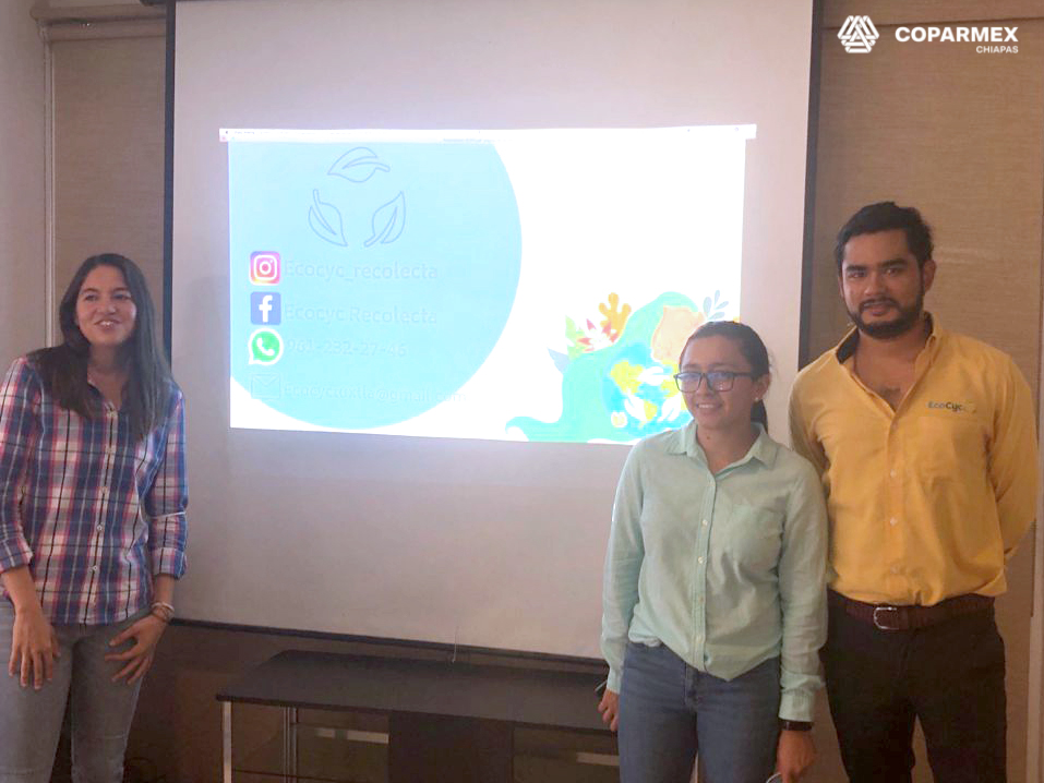 coparmexchs's tweet image. Este sábado 22 de mayo recibimos la presentación de la empresa #EcoCyc creada por Alex Hernández desde hace 4 años, proponiendo este nuevo y mejorado concepto en recolección de basura &quot;Fraccionamientos Cero Basura, Sustentabilidad-Plusvalía&quot;