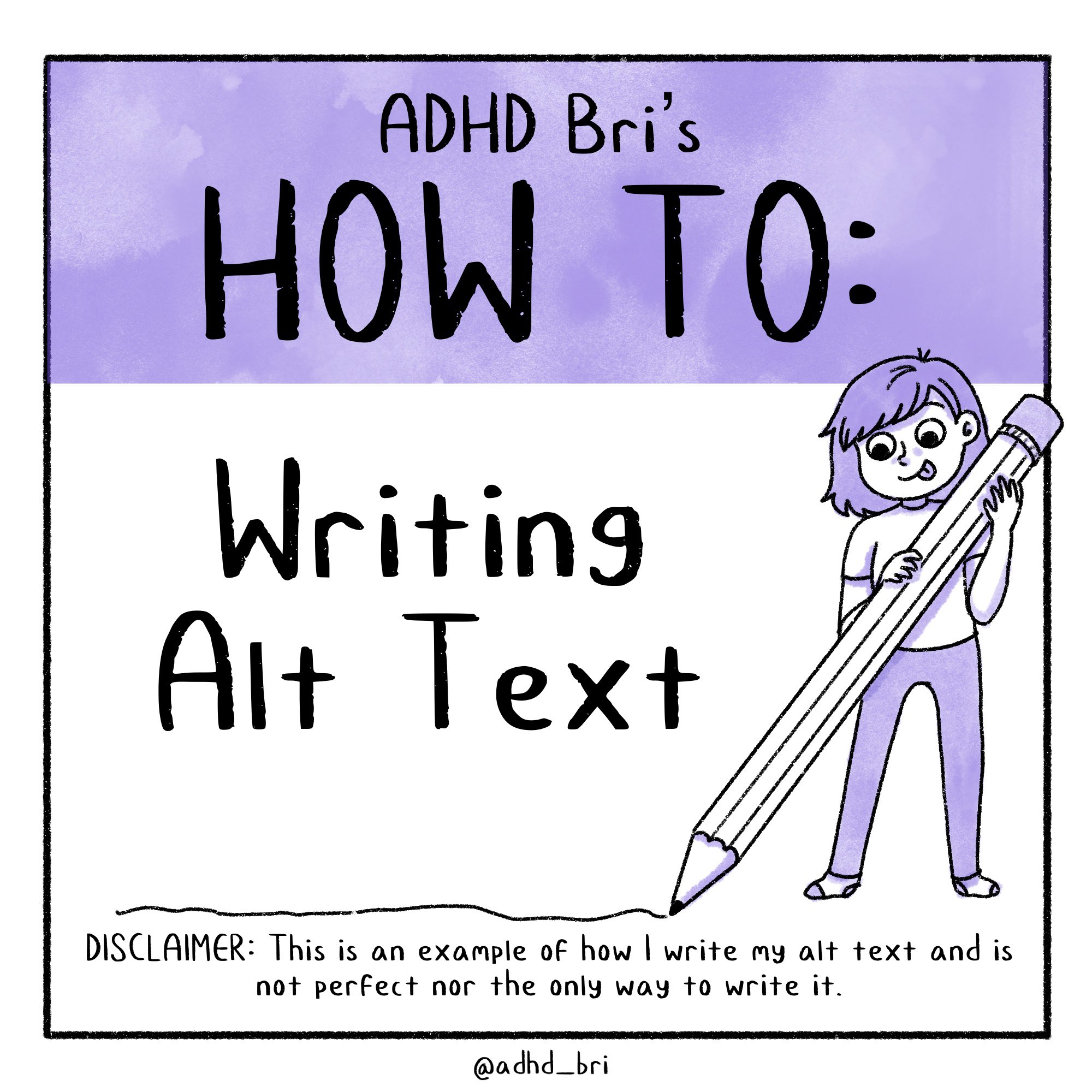 Adhd Bri Comic On Twitter Adhd Bri S How To Writing Alt Text Https T Co F1xlzoivwz Twitter