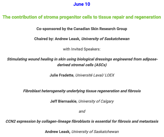 amsocmatbio's tweet photo. DON'T FORGET!
#Register Today๐ for our June 10th #ASMBeSymposium - co-sponsored by @research_skin.
Join guest chair Andrew Leask and moderator @tspcrt during this Exciting session on #stroma #progenitor cells in tissue #repair and #regeneration!
๐ https://t.co/SotXGS3Wjq https://t.co/fbr8HkkPd0