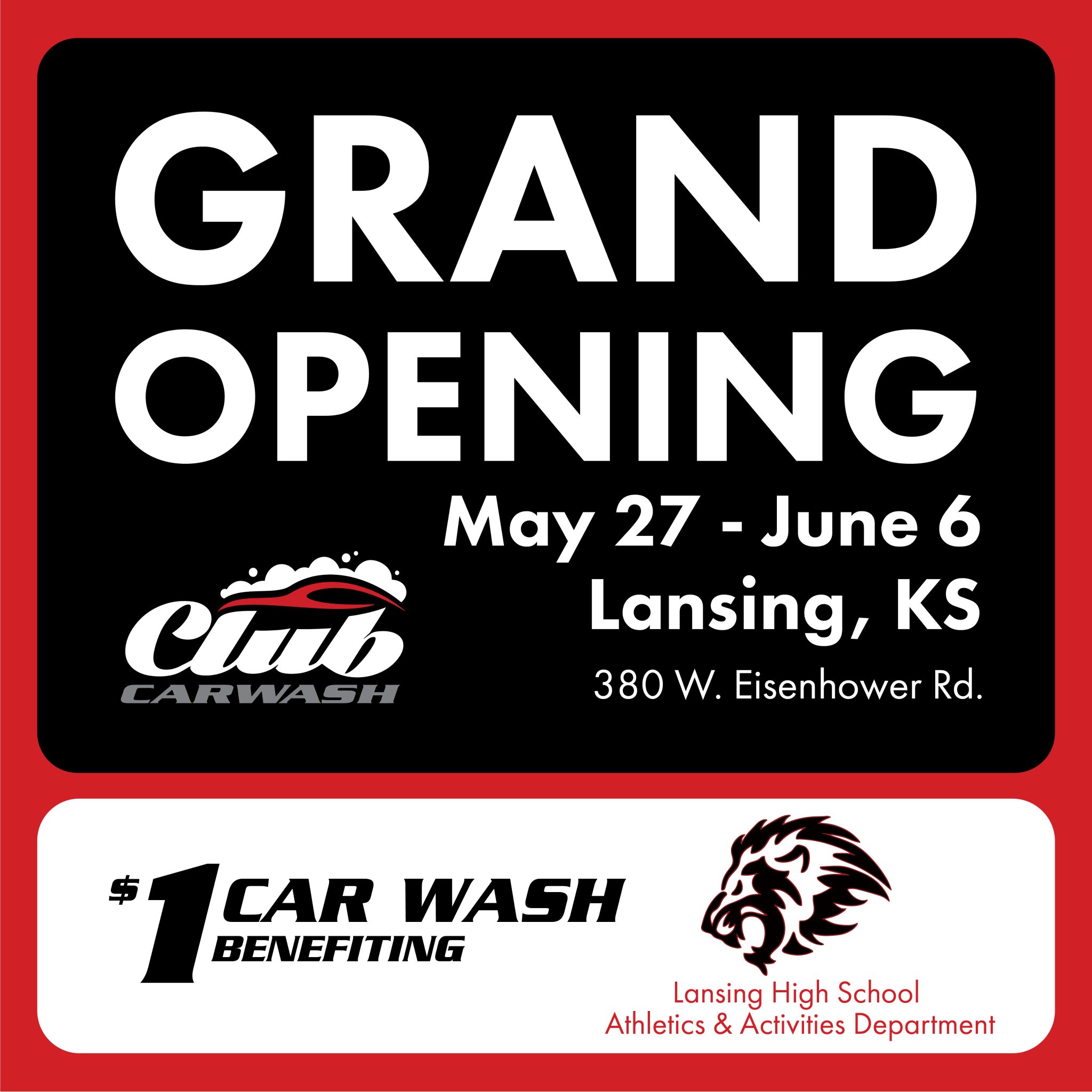 Club Car Wash on Twitter "Tomorrow is the GRAND OPENING for our Lansing, Kansas location! 💧1