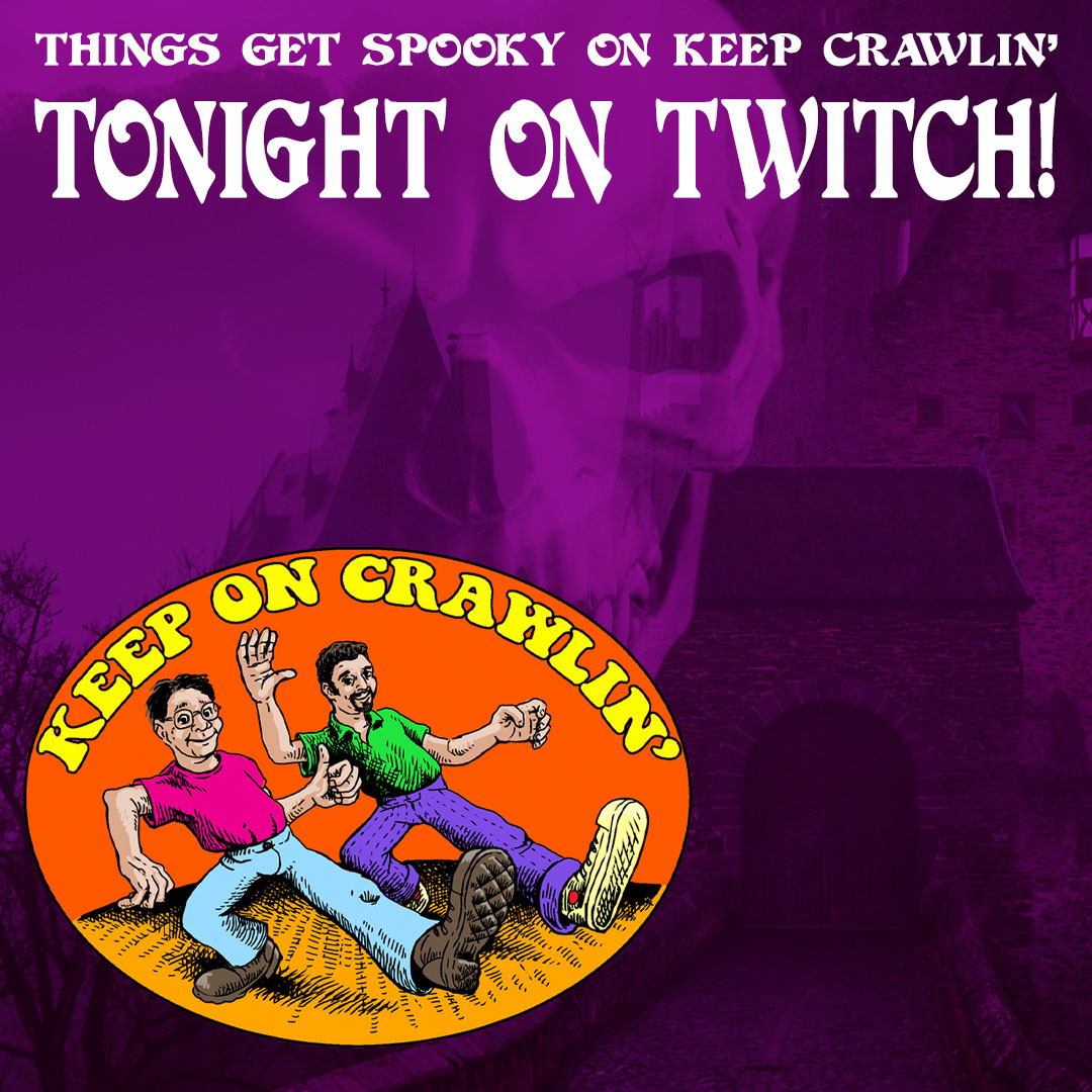 GoodmanGames's tweet photo. Keep Crawlin’ With Mike and Brendan Gets Spooky Tonight On Twitch!
https://t.co/Wedyod6CJ8
#GoodmanGames #KeepCrawlin #Twitch https://t.co/92Gl7FuyjZ