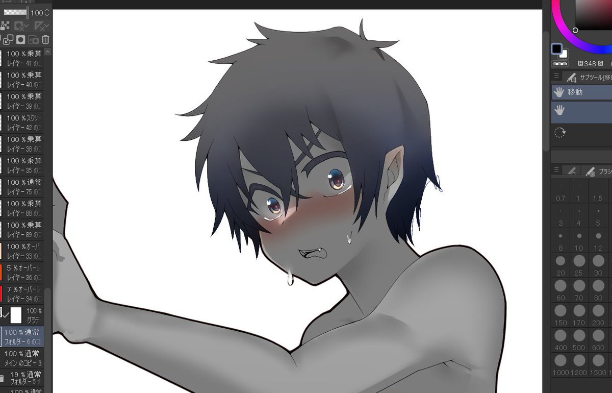 たぶんシンプルに好きなデザインの方向性とか雰囲気はこれなんだと思う 白鐘レイ Skeb作業中のイラスト