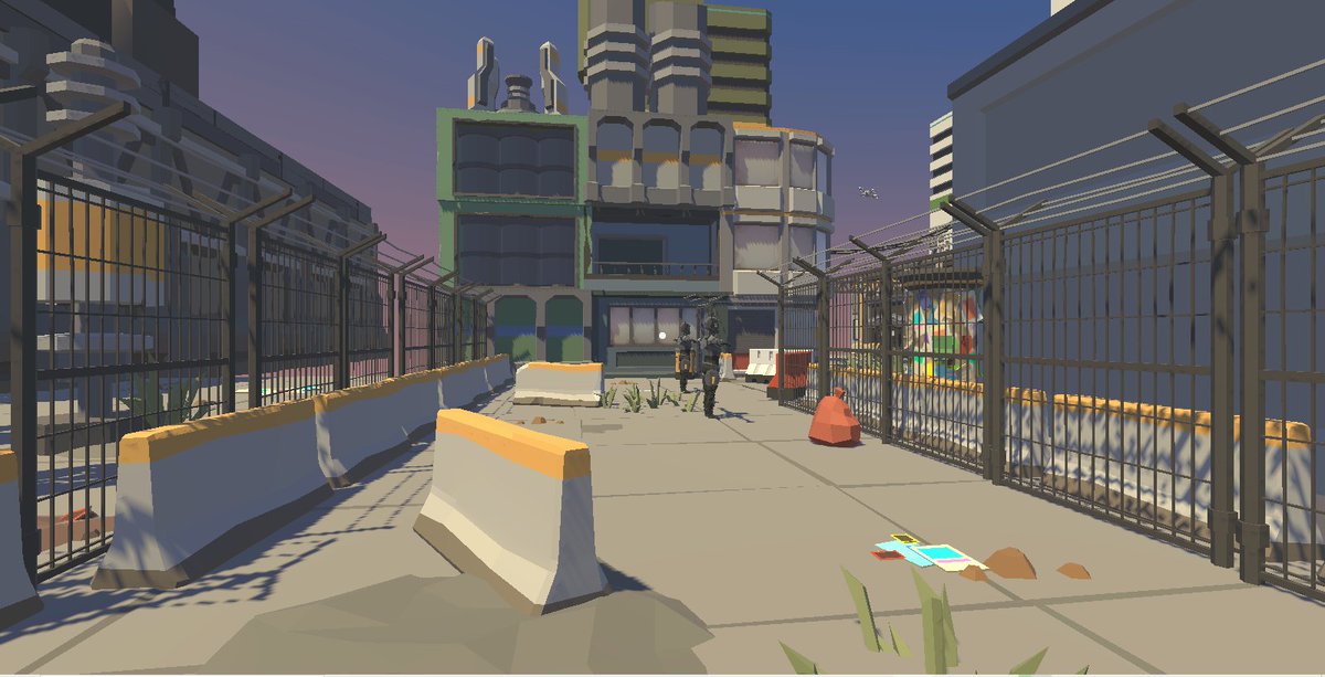 Intertale_G's tweet photo. #lowpolygon #lowpoly #lowpolygame #leveldesign #videogamelife #gamedev #indiegame  #indiedev #indiegamedev #indiedevs #gamedesign
#unity #Polygon #madewithunity #indieGameDev 
We have soon finished the city,all we need to do is do the walls,add some buildings and add reflection! https://t.co/8RV5Uo32FM