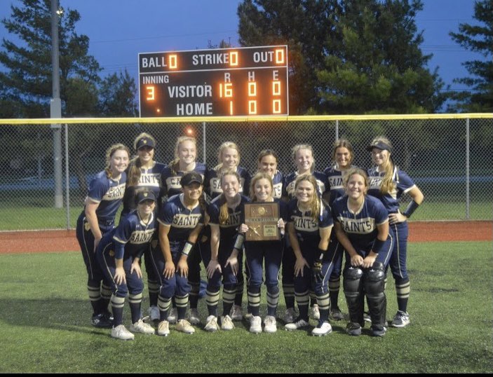 stasaintssball's tweet photo. Headed to STATE!!!!!! Way to go lady Saints 🥎🥳🥎🥳 
Thursday, WSU, 3:00pm 
.
#stasaintssoftball #stasoftball #saintssoftball #softball https://t.co/eocBXF9fHm