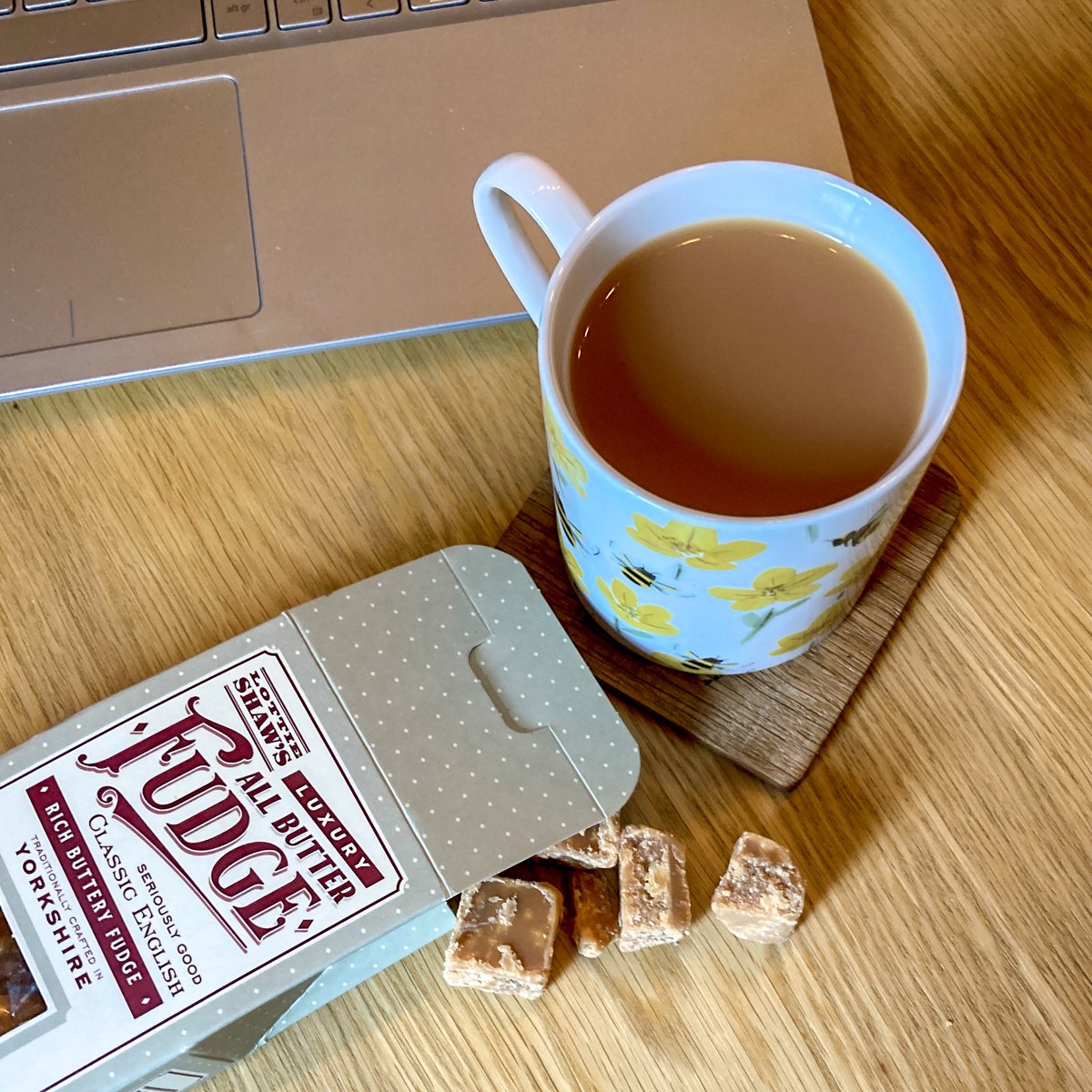 Mouth-wateringly good! It’s hard to decide which <a href="/lottieshaws/">Lottie Shaw's</a> treat to have with a late afternoon brew we should have but this fudge is 😍
