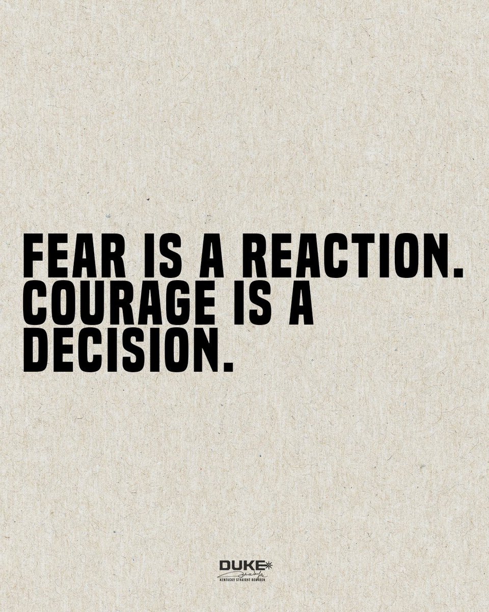 dukespirits's tweet photo. Choose to live without fear. #MadeFromCharacter https://t.co/iJGYmof3LP