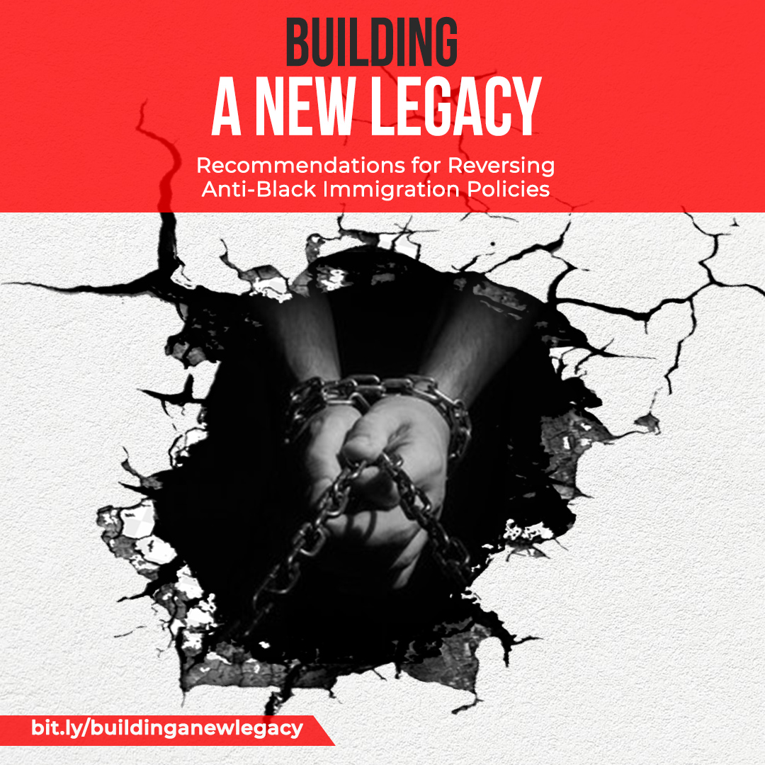 NILC's tweet photo. The Biden administration has a chance to end this country’s legacy of anti-Black immigration policies. Today, @NILC joined advocates to issue a series of recommendations.

Read our statement here👉https://t.co/UdFggJSZng

#BuildANewLegacy https://t.co/gjjq5oYRS5