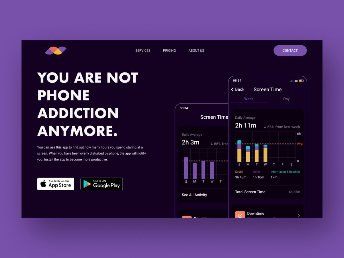 Hitominjar's tweet photo. It's the last day of the #dailyUI challenge!
Redesign Daily UI Landing Page
But I totally changed the content😅 

🐸Behance
https://t.co/QmiTGIzwu1

🐵dribbble
https://t.co/vSfk5kX6G2

#UI #DailyUI100 #DailyUIchallenge #UIdesign https://t.co/a61sbgXGmB